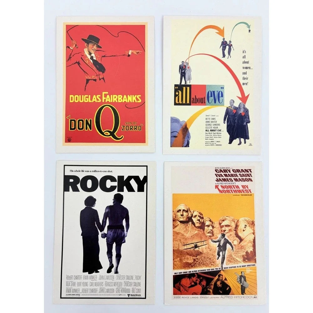 Movie Poster Postcards Museum Of Modern Art Rocky North by NW All About Eve DonQ